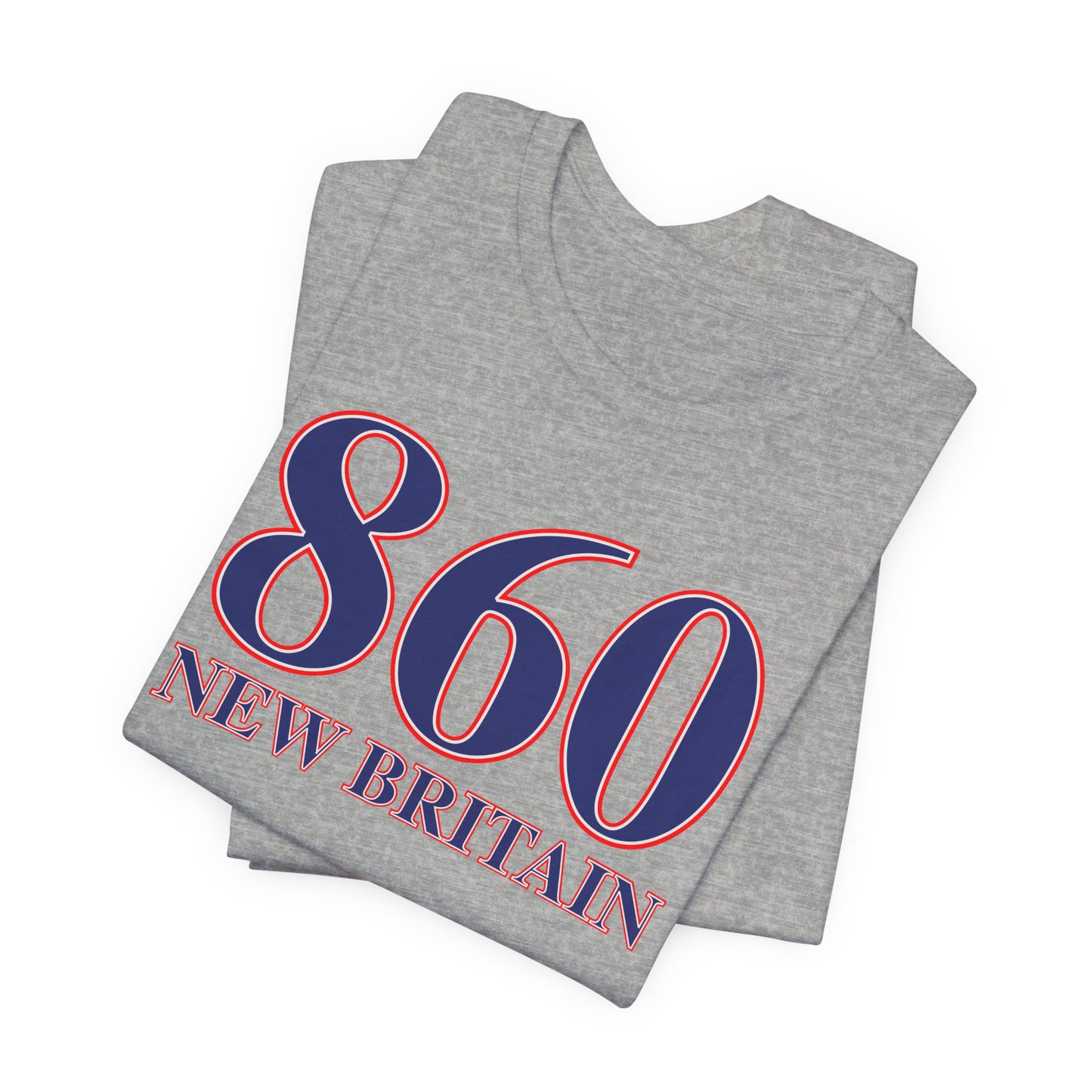 860 New Britain Red White & Blue Unisex Jersey Short Sleeve T-Shirt