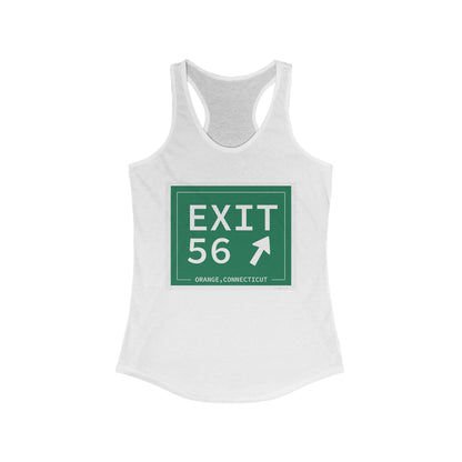 Vintage Exit 56 WCP Sign Women's Ideal Racerback Tank Top