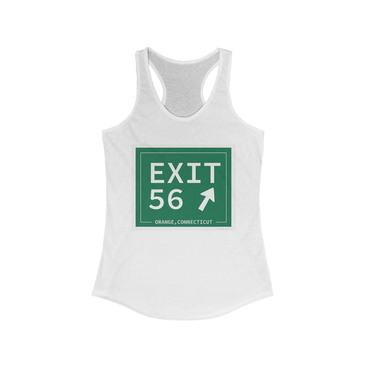 Vintage Exit 56 WCP Sign Women's Ideal Racerback Tank Top
