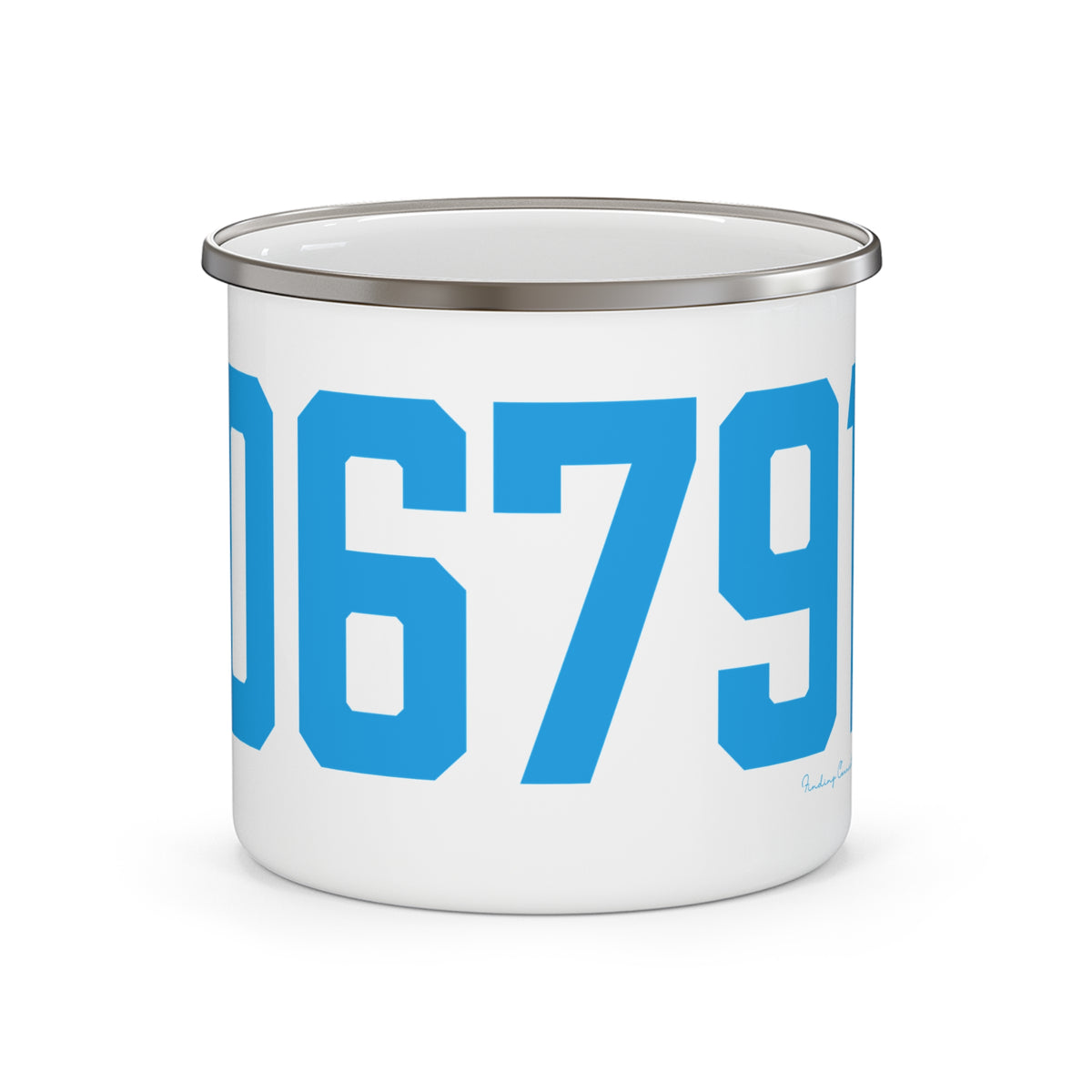 06791 Harwinton Connecticut Zip Code Enamel Camping Mug