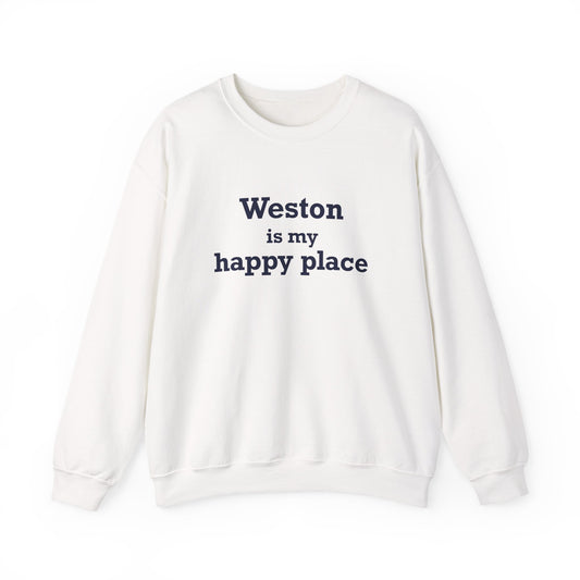 Weston Is My Happy Place  Unisex Heavy Blend™ Crewneck Sweatshirt