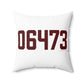 06473 North Haven Connecticut Zip Code Polyester Square Pillow