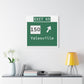 Vintage WCP Exit 65 Sign Matte Canvas, Stretched, 1.25"