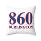 860 Burlington Red, White & Blue Spun Polyester Square Pillow