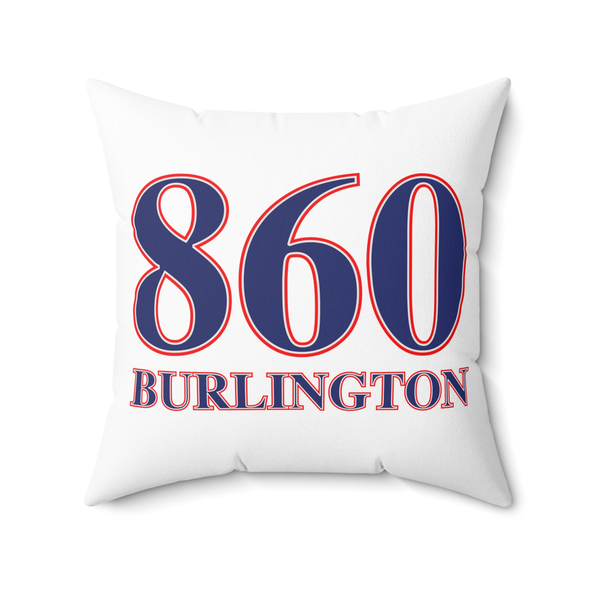 860 Burlington Red, White & Blue Spun Polyester Square Pillow