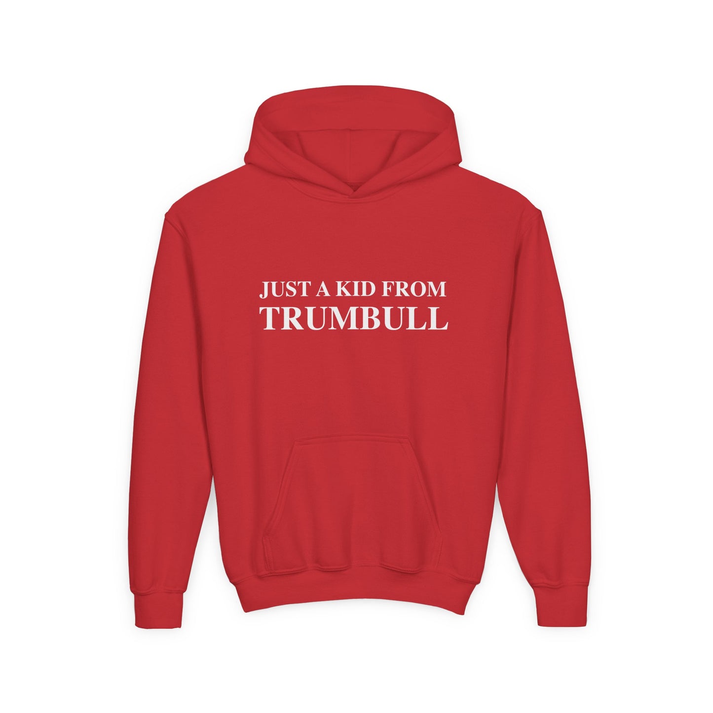 Just a kid from Trumbull  Youth Heavy Blend Hooded Sweatshirt