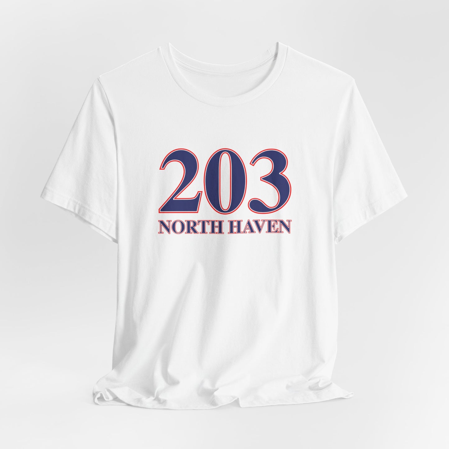 203 North Haven Red White & Blue Unisex Jersey Short Sleeve T-Shirt