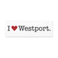 I Heart Westport. Matte Canvas, Stretched, 1.25"