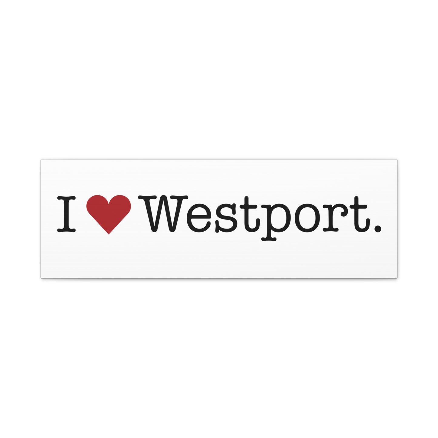 I Heart Westport. Matte Canvas, Stretched, 1.25"