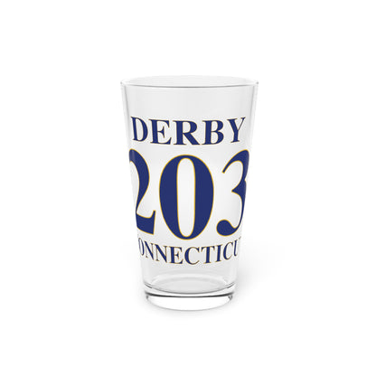 Derby 203 Connecticut Pint Glass, 16oz
