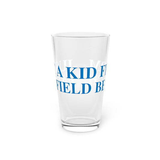 Just a kid from Fairfield Beach Pint Glass, 16oz