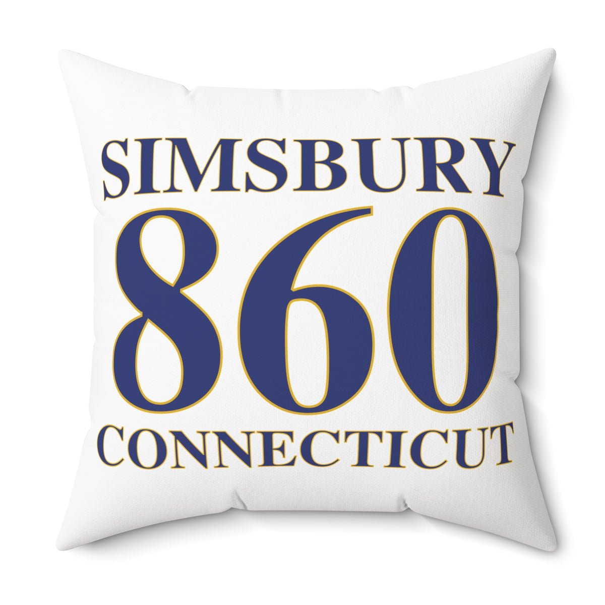 Simsbury 860 Connecticut Polyester Square Pillow