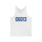 06013 Burlington Connecticut Zip Code Unisex Jersey Tank Top