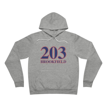 203 Brookfield Red White & Blue Unisex Sponge Fleece Pullover Hoodie