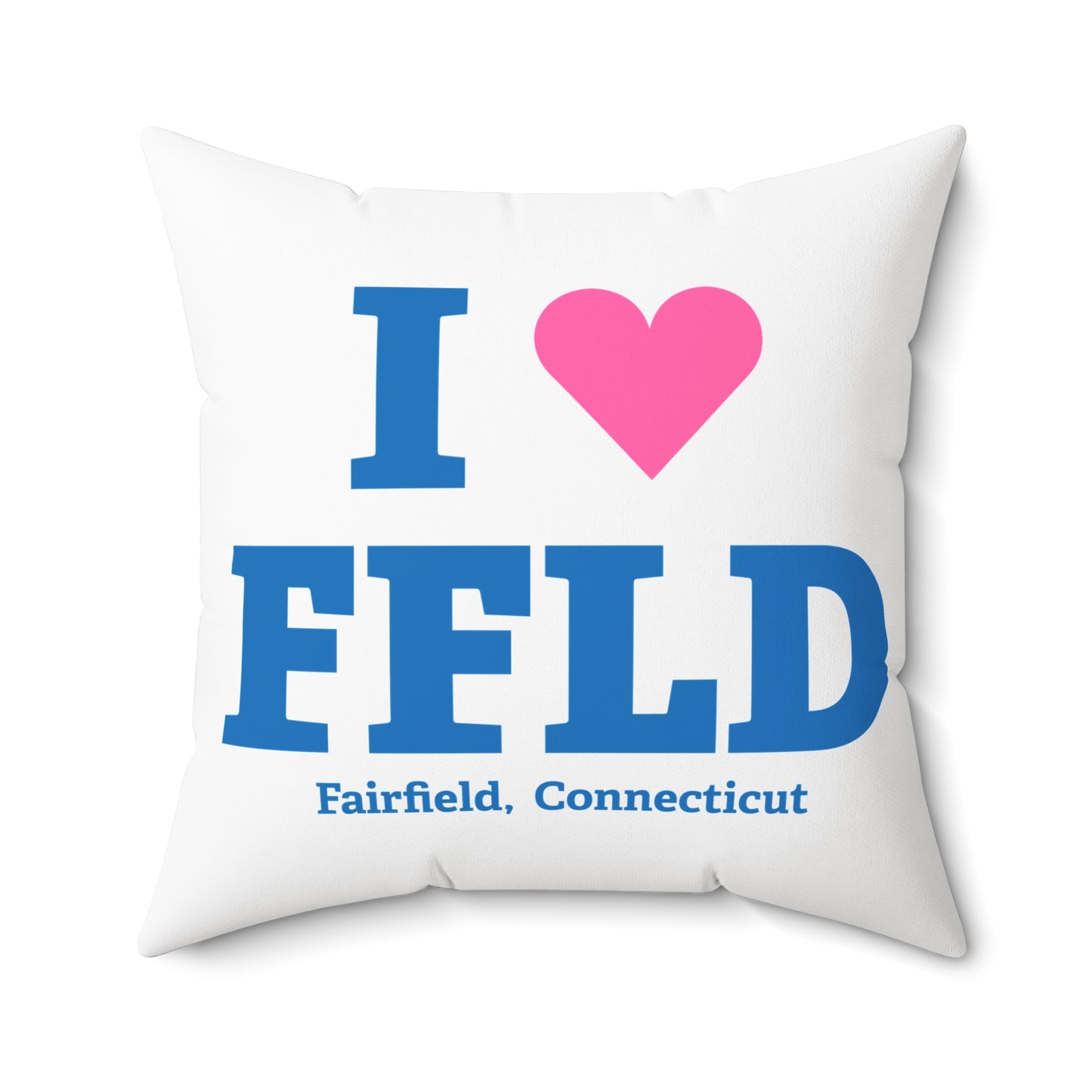 I Heart FFLD Spun Polyester Square Pillow