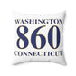 Washington 860 Connecticut Polyester Square Pillow