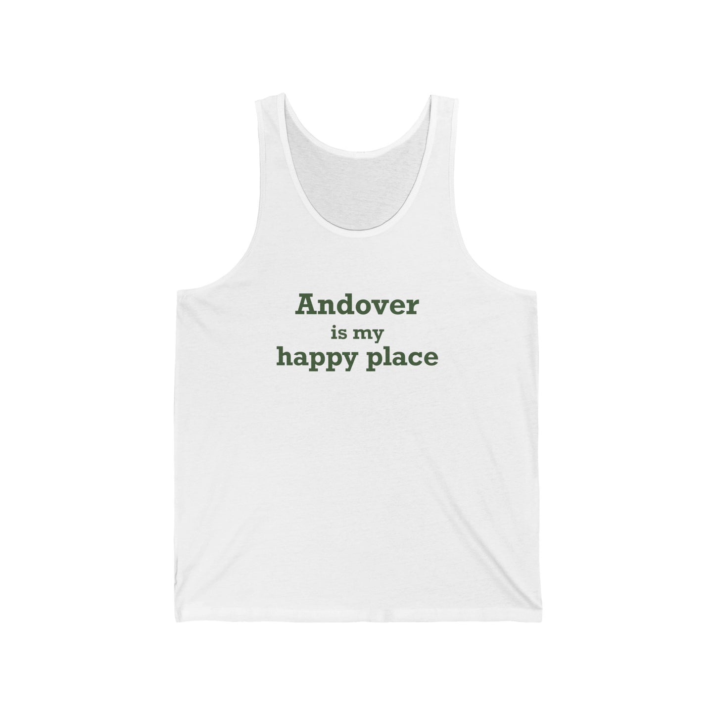 Andover is My Happy Place Unisex Jersey Tank Top