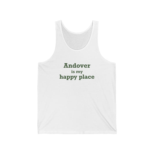 Andover is My Happy Place Unisex Jersey Tank Top