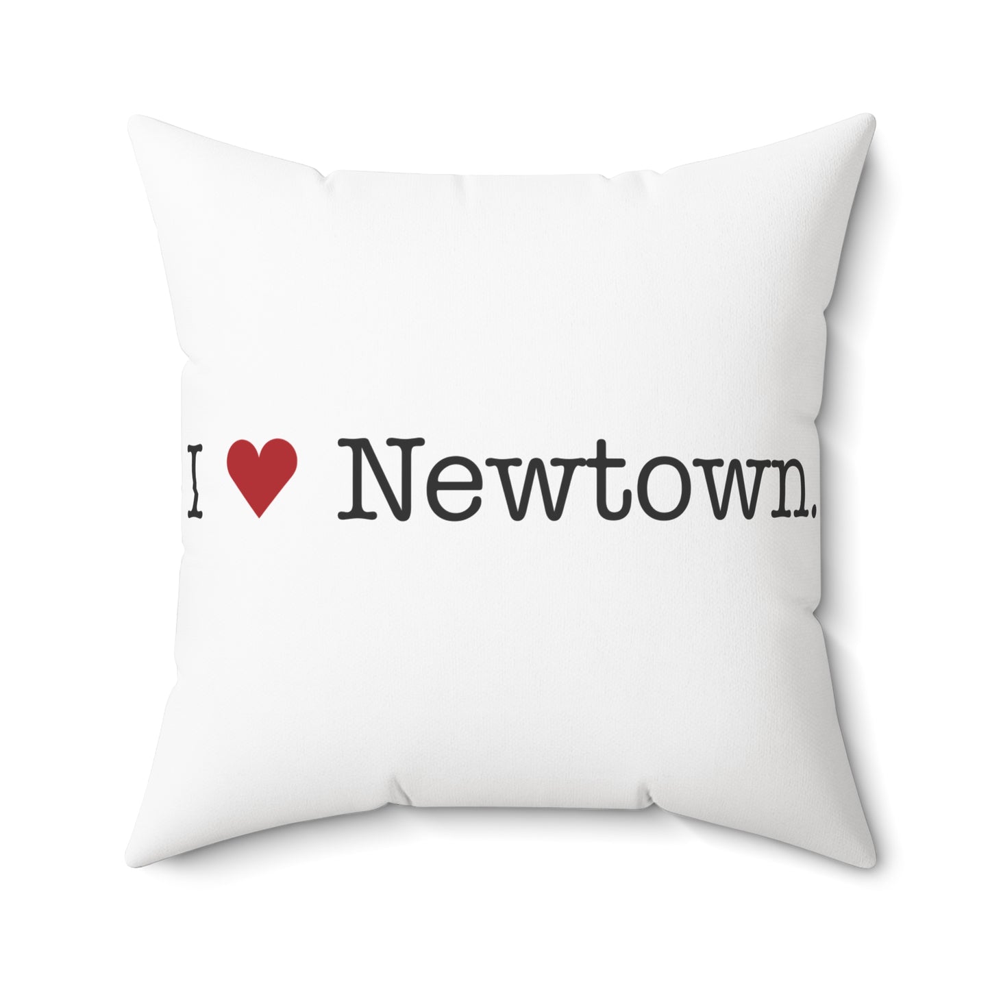 I Heart Newtown.  Spun Polyester Square Pillow