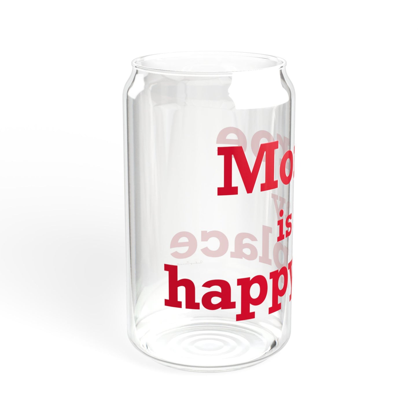Monroe Is My Happy Place  Sipper Glass, 16oz