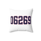06269 Storrs Connecticut Zip Code Spun Polyester Square Pillow