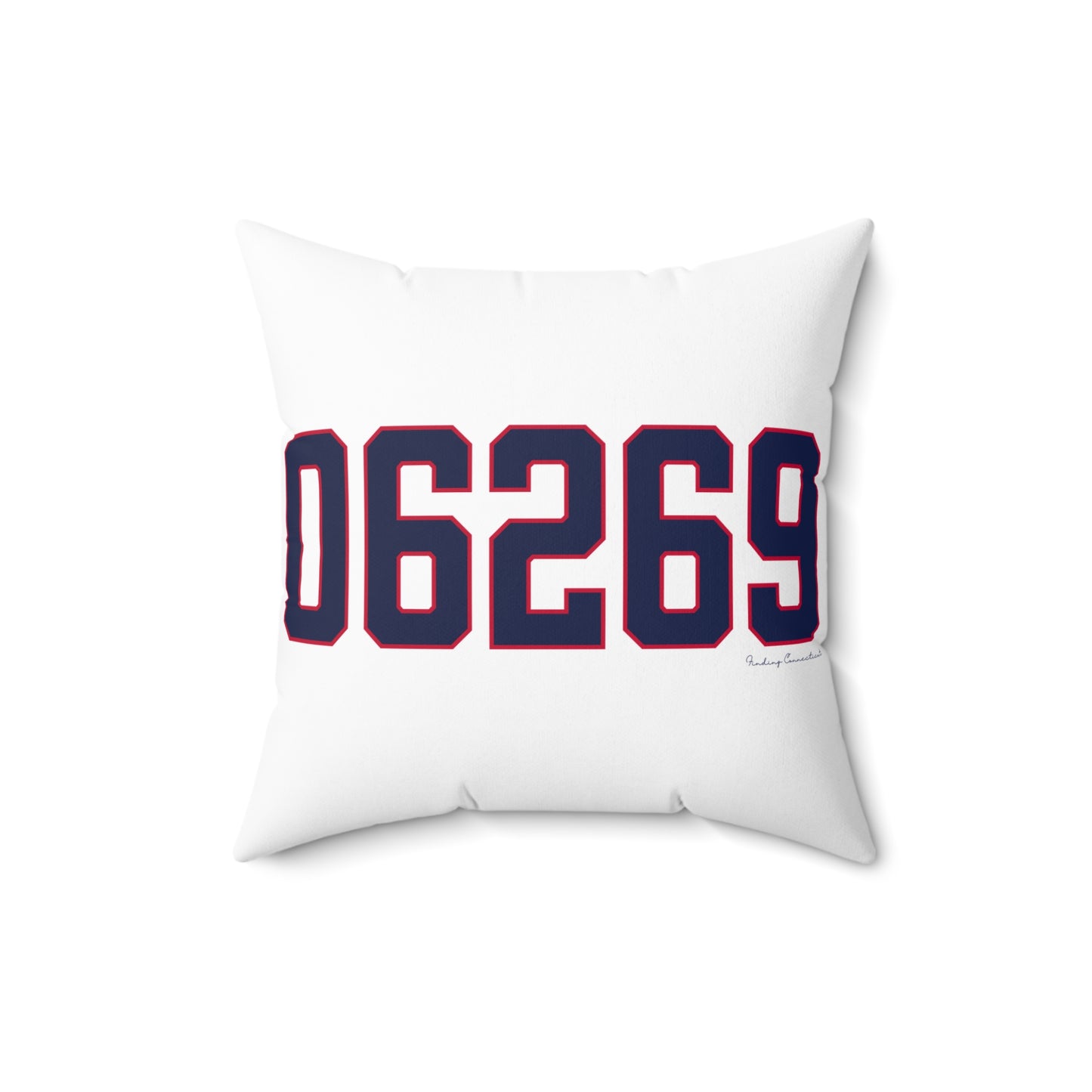 06269 Storrs Connecticut Zip Code Spun Polyester Square Pillow