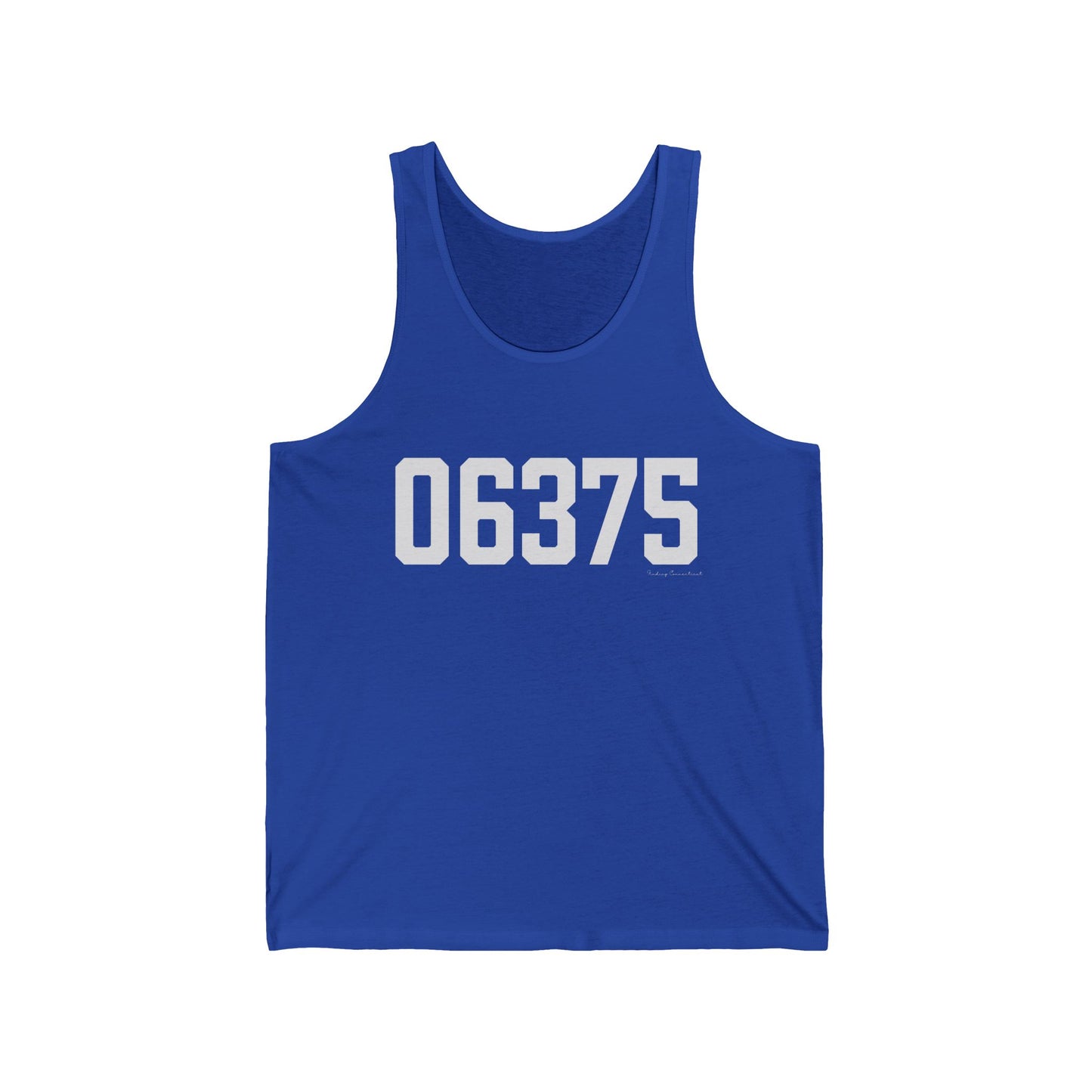 06375 - New London Connecticut Zip Code Unisex Jersey Tank