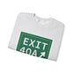 Vintage Exit 40A Merritt Parkway Sign Unisex Heavy Blend™ Crewneck Sweatshirt