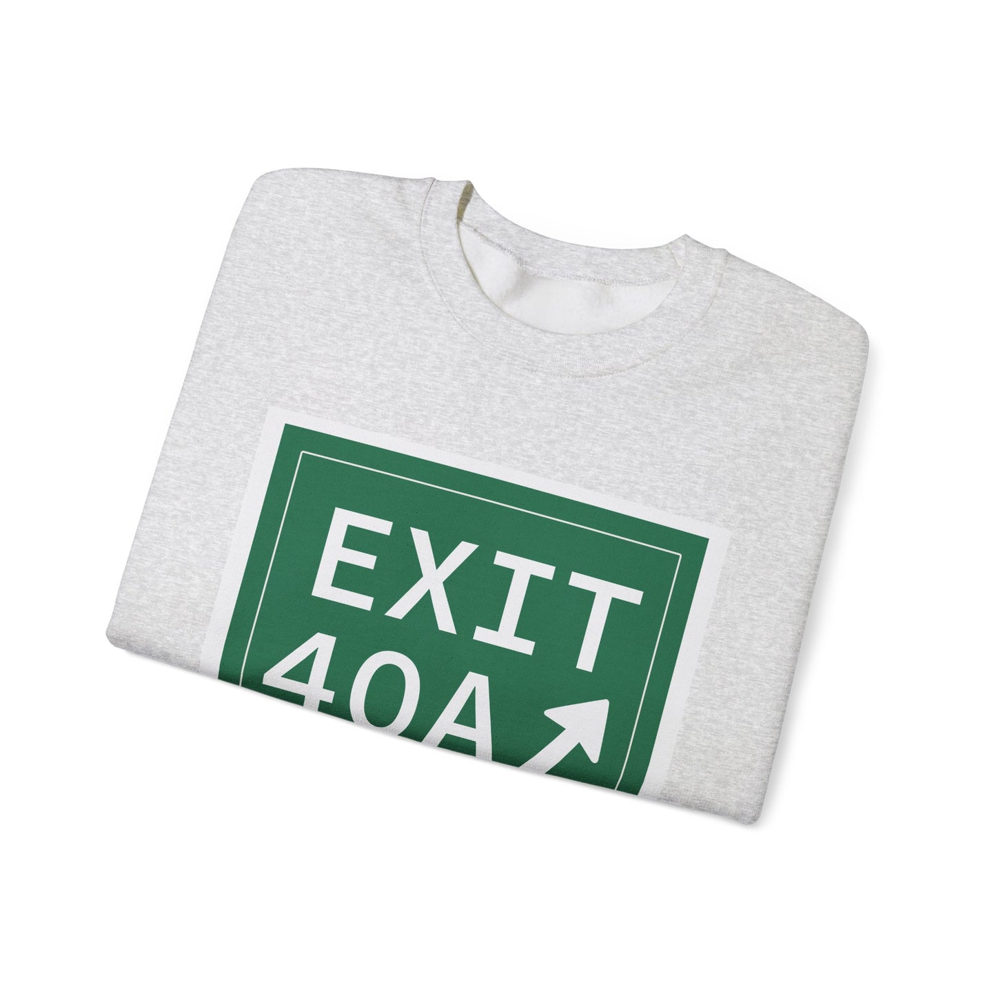 Vintage Exit 40A Merritt Parkway Sign Unisex Heavy Blend™ Crewneck Sweatshirt