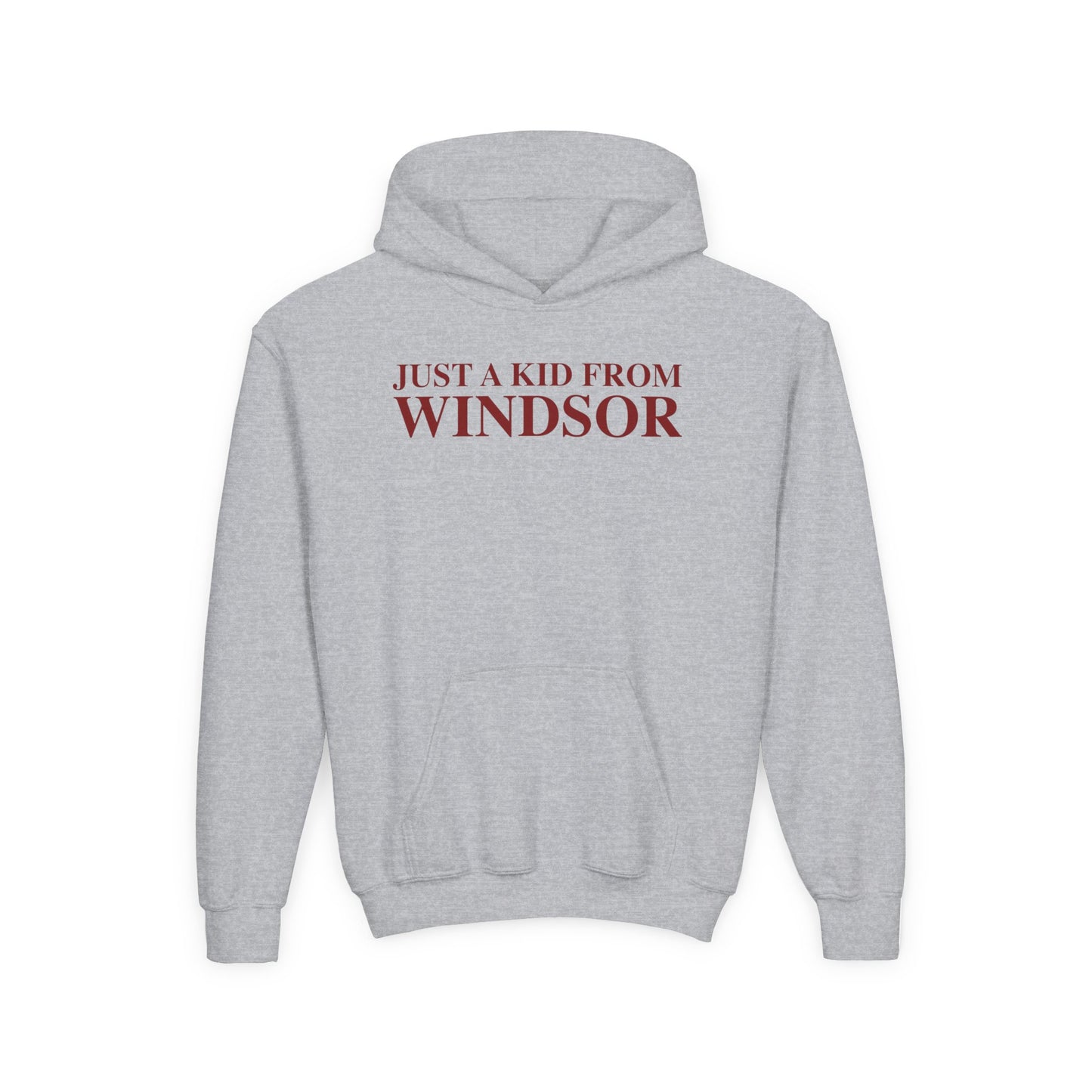 Just a kid from Windsor Youth Heavy Blend Hooded Sweatshirt