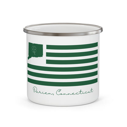 Darien Connecticut St. Patrick's Day Enamel Camping Mug