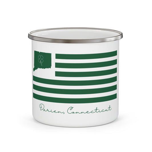 Darien Connecticut St. Patrick's Day Enamel Camping Mug