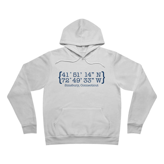 simsbury coordinates // simsbury connecticut  unisex hoodie sweatshirt / finding connecticut 
