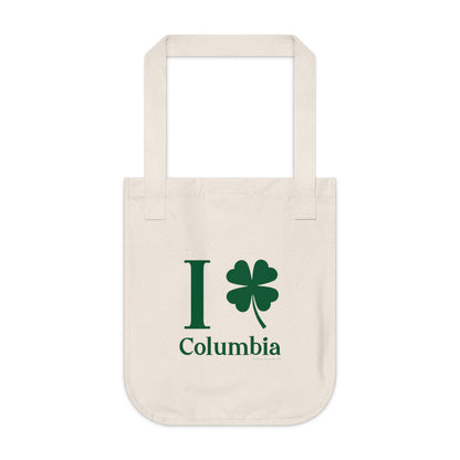 I Clover Columbia Organic Canvas Tote Bag