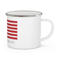Prospect Connecticut Flag Enamel Camping Mug