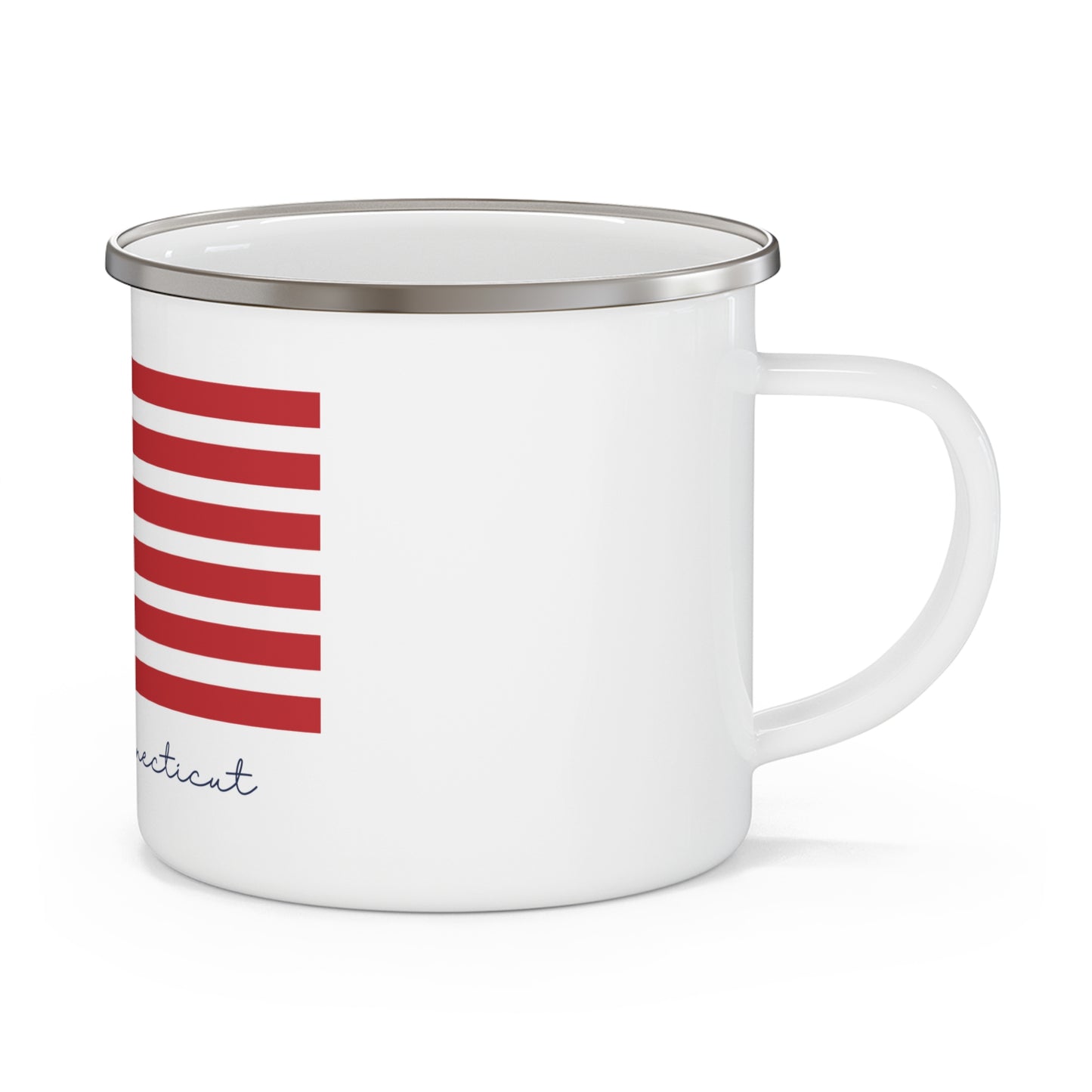 Prospect Connecticut Flag Enamel Camping Mug