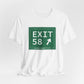 Vintage Exit 58 WCP Sign Unisex Jersey Short Sleeve T-Shirt