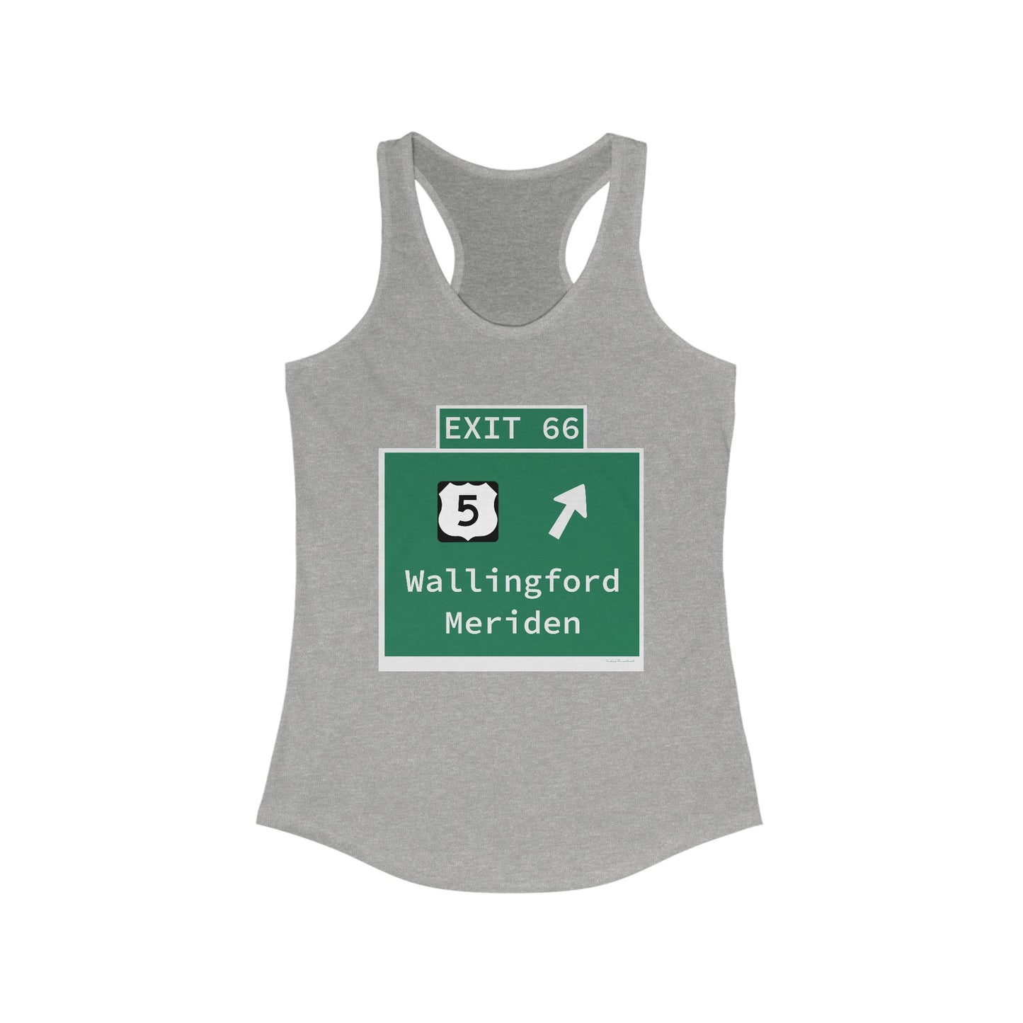 Vintage WCP Exit 66 Sign Women's Ideal Racerback Tank Top