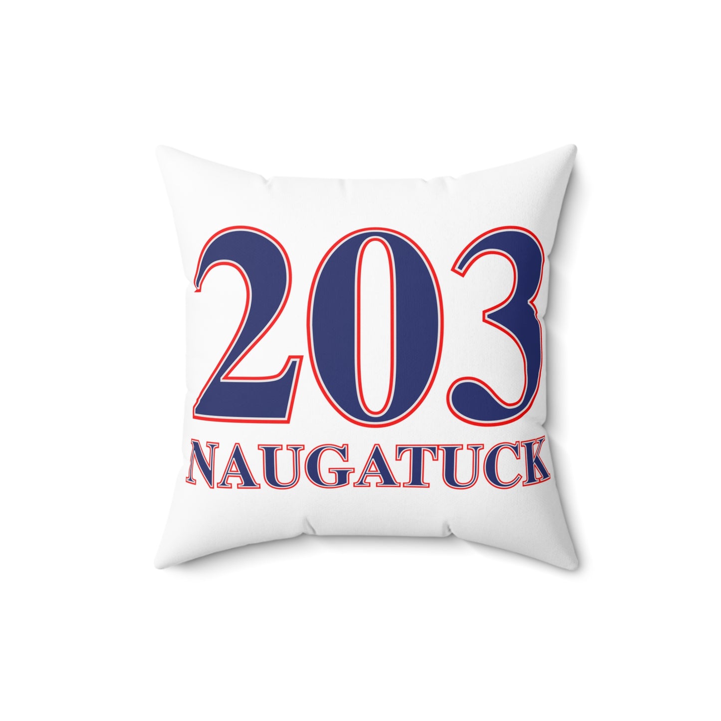 203 Naugatuck Red White & Blue Spun Polyester Square Pillow