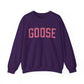 Goose Zip Code  Pink & Black Unisex Heavy Blend™ Crewneck Sweatshirt