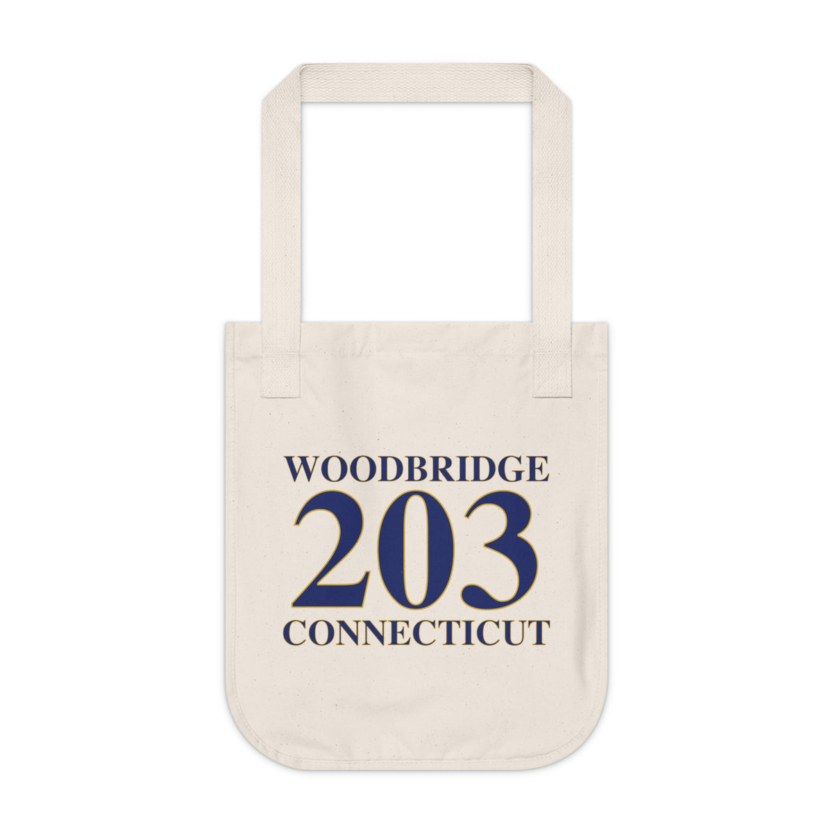 Woodbridge 203 Connecticut Organic Canvas Tote Bag