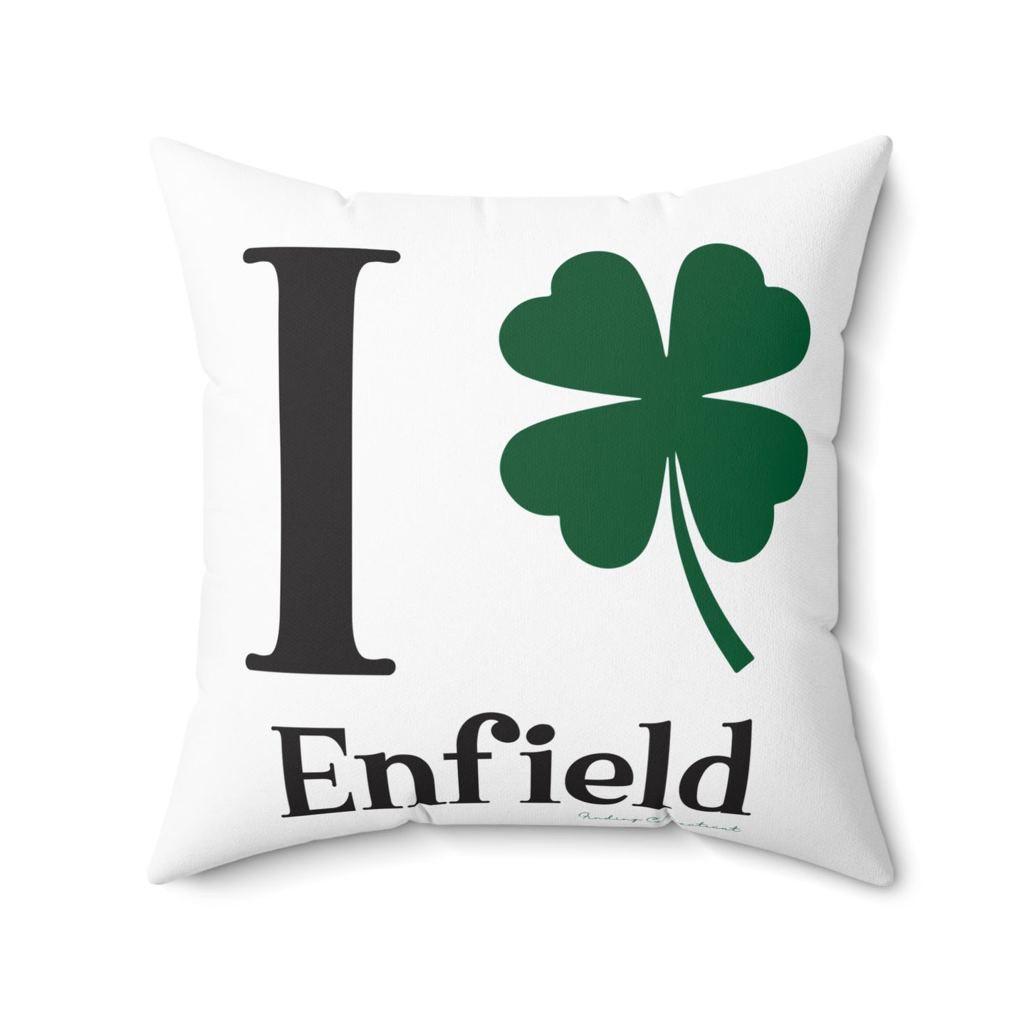 I Clover Enfield Spun Polyester Square Pillow