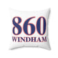 860 Windham Red, White & Blue Spun Polyester Square Pillow