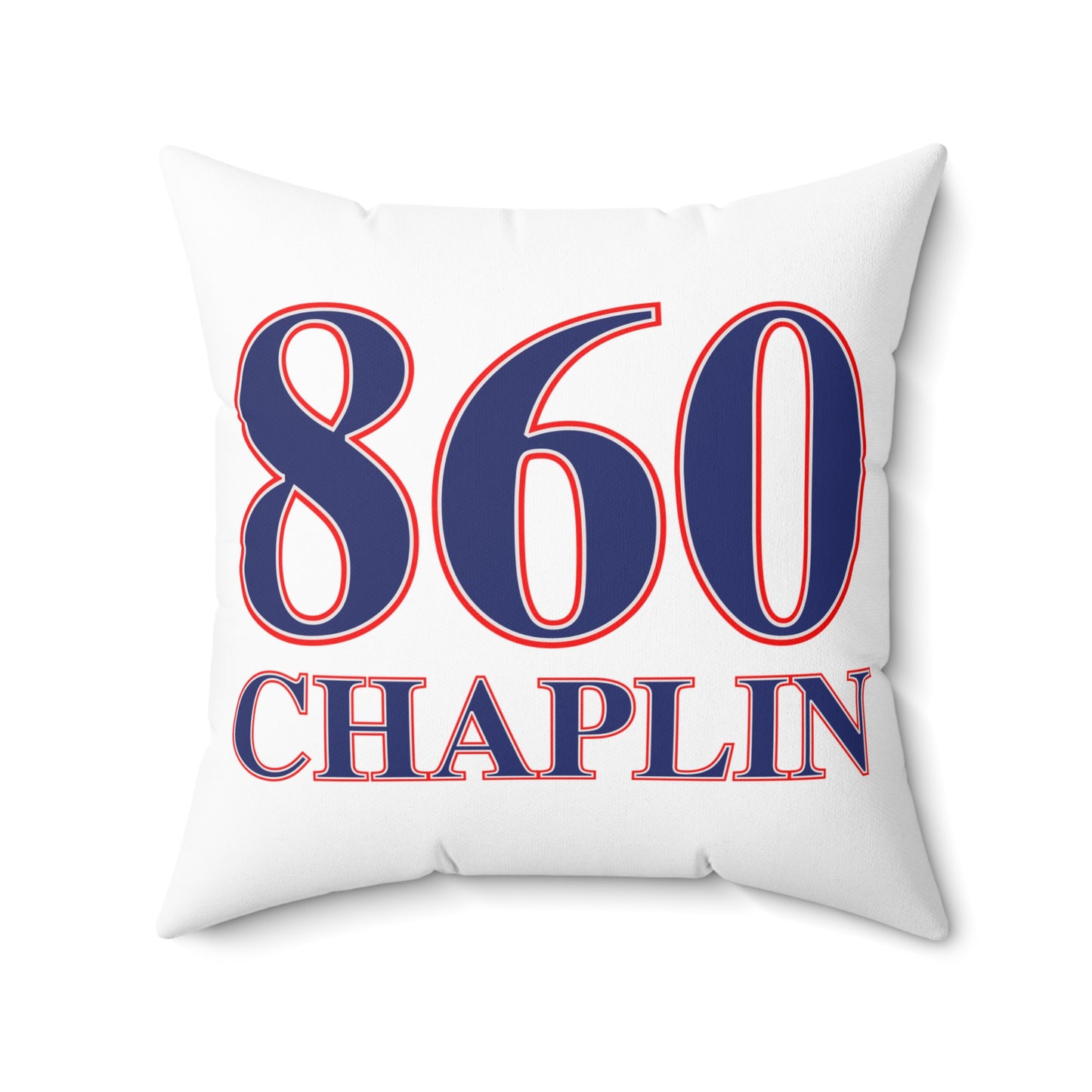 860 Chaplin Red, White & Blue Spun Polyester Square Pillow