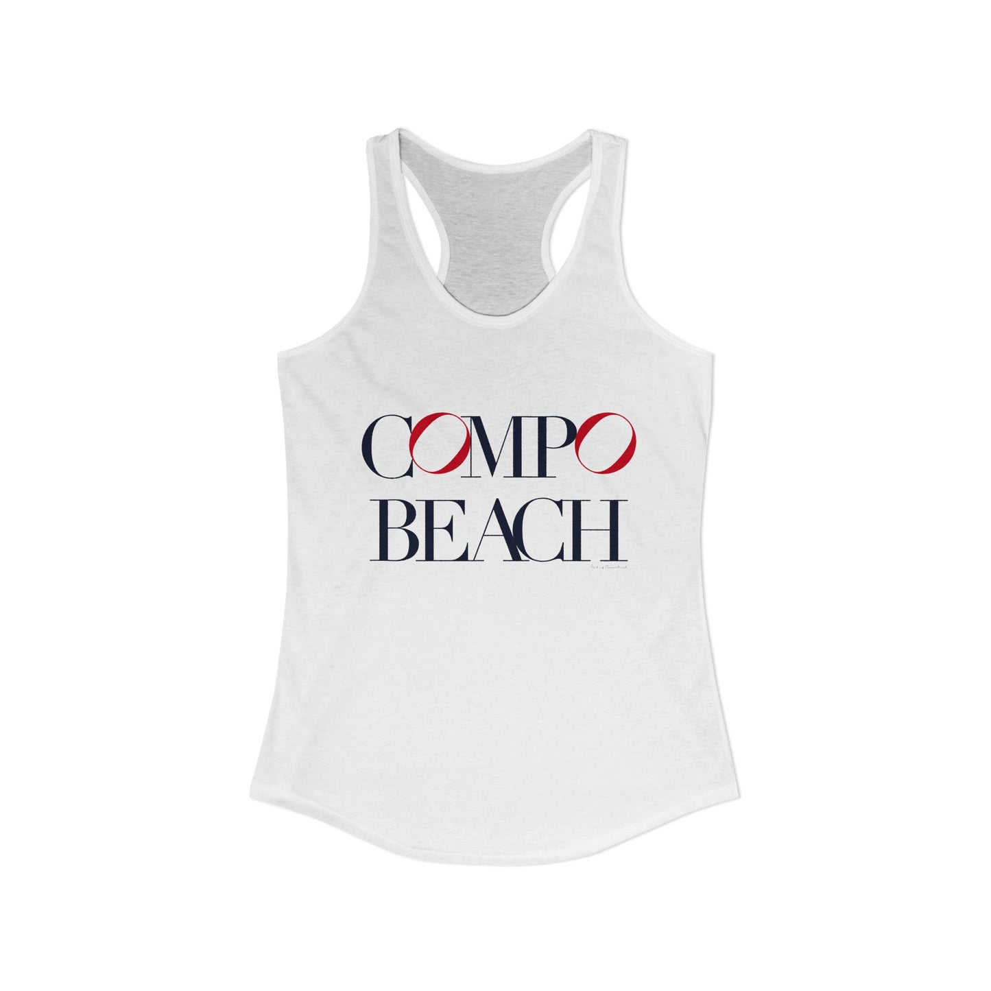 41 Tilt Compo Beach Women's Ideal Racerback Tank Top