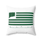 Harwinton Connecticut St. Patrick’s Day Flag Spun Polyester Square Pillow