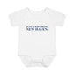 Just a kid from New Haven Infant Baby Rib Bodysuit