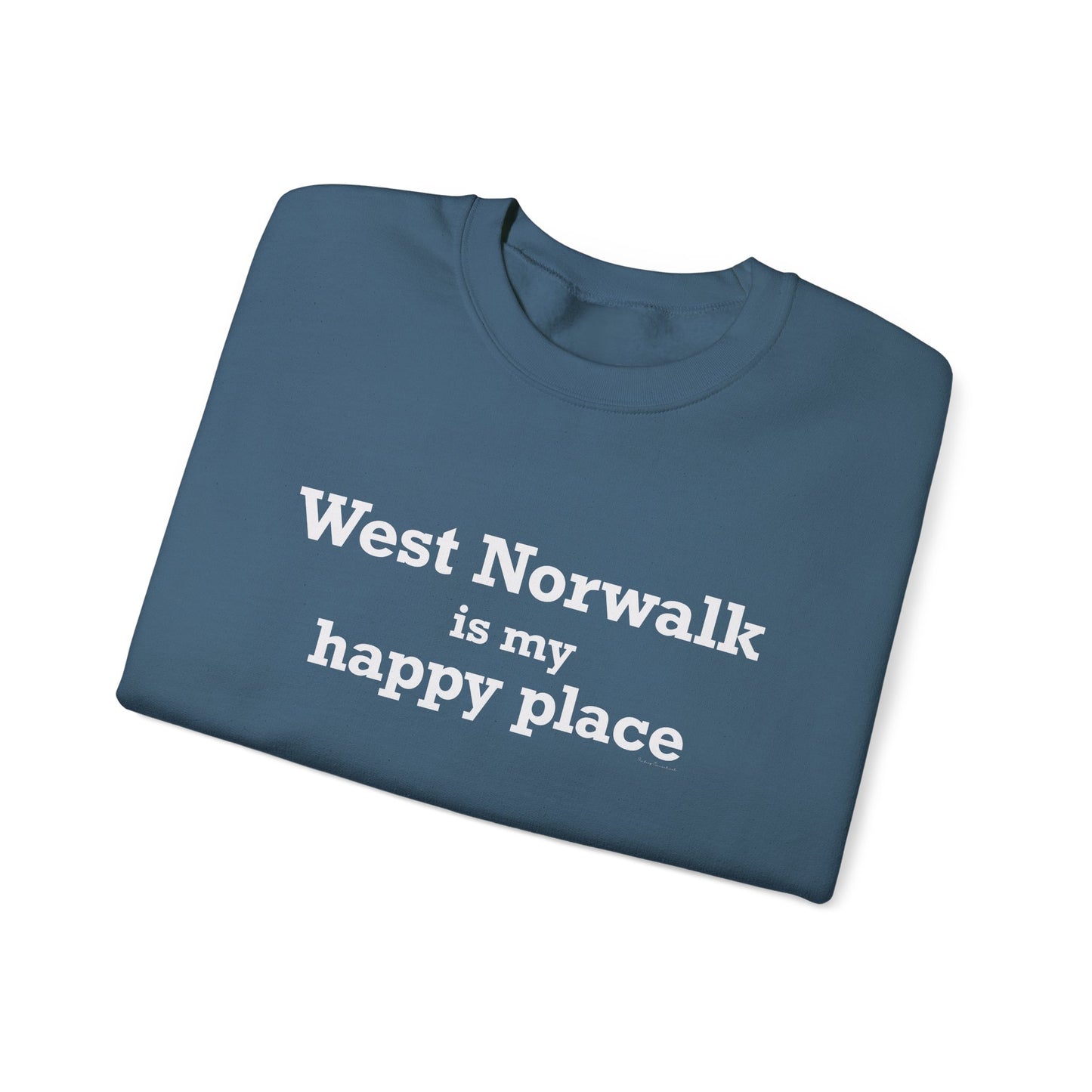 West Norwalk is My Happy Place Unisex Heavy Blend™ Crewneck Sweatshirt