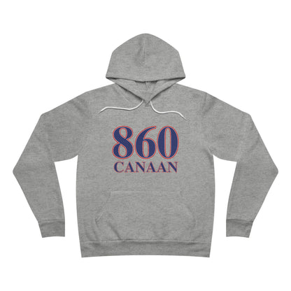 860 Canaan Red White & Blue Unisex Sponge Fleece Pullover Hoodie