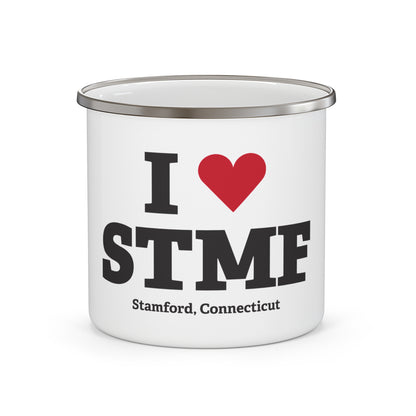 I Heart STMF Enamel Camping Mug
